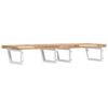 vidaXL Basin Shelf Wall Mounted Steel and Solid Wood Acacia
