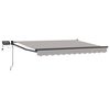 vidaXL Manual Retractable Awning with LEDs 3.5 x 2.5 m