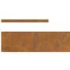 vidaXL Lawn Edging Rusty 450 x 0.05 x 15 cm Weathering Steel