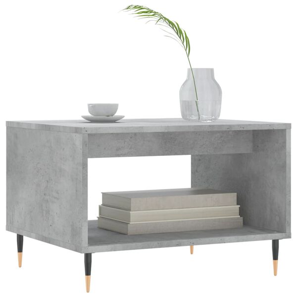 vidaXL Coffee Table Concrete Grey 60x50x40 cm Engineered Wood
