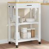 vidaXL Kitchen Trolley "MONZA" 60x40x88,5 cm Solid Wood Pine
