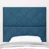 vidaXL LED Headboard with Headboard Dark Blue 90 cm Faux Leather