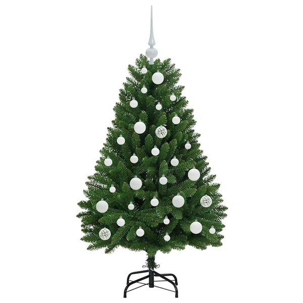vidaXL Artificial Christmas Tree with Stand Green 120 cm PVC and Metal