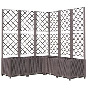 vidaXL Garden Planter | Brown | Polypropylene | Large | Planters
