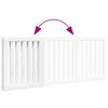 vidaXL Dog Gate Foldable 3 Panels White 150 cm Poplar Wood