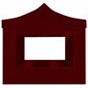 vidaXL Professional Folding Party Tent with Walls Aluminium 3x3 m Wine Red
