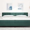 vidaXL Headboard with Headboard Dark Green 200 cm Faux Leather