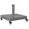 vidaXL Parasol Base Dark Grey Wood look 45 x 45 x 31.5 cm