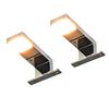vidaXL Mirror Downlights 2 pcs 2 W Warm White