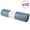 vidaXL Bin Bags 100 pcs Blue 240 L