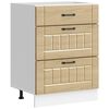 vidaXL Kitchen Base Cabinet "Lucca" Sonoma Oak Engineered Wood