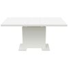 vidaXL Extendable Dining Table High Gloss White
