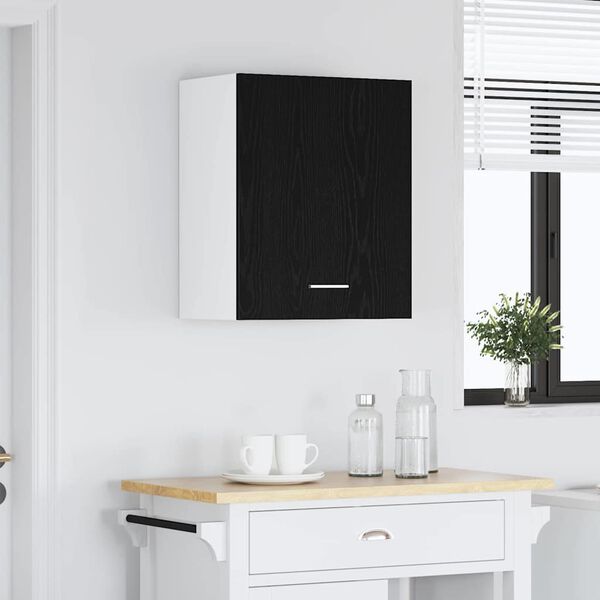 vidaXL Hanging Cabinet Riga Black oak 50 x 31 x 60 cm Engineered Wood