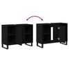 vidaXL Bathroom Cabinet Black 80 x 33 x 60 cm Engineered Wood