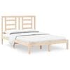 vidaXL Bed Frame without Mattress 135x190 cm Solid Wood Pine