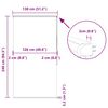vidaXL Shower Roller Blind with Cassette 130x240 cm Fabric Width 126 cm