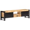 vidaXL TV Cabinet 140x30x40 cm Rough Mango Wood