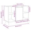 vidaXL Bathroom Cabinet Sonoma Oak 80x33x60 cm Engineered Wood