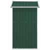 vidaXL Garden Shed Green 126x97.5x177 cm Galvanised Steel