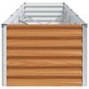 vidaXL Garden Raised Bed Light Brown 390 x 50 x 36 cm Galvanised Steel