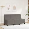 vidaXL Modular Sofa Unit Armless Light Grey 55 x 74 x 82 cm