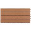 vidaXL WPC Tiles 60x30 cm 6 pcs 1m² Brown