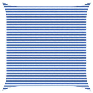 vidaXL Sunshade Sail Blue and White 4.5 x 4.5 m HDPE