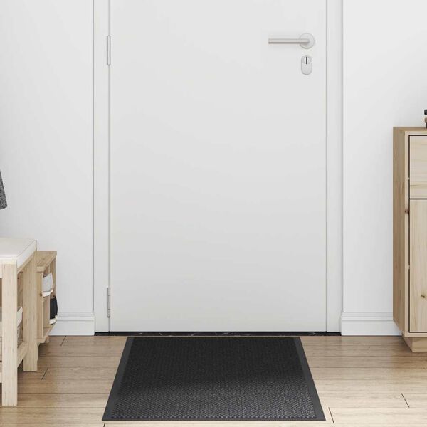 vidaXL Doormat Black 60x150 cm