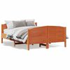 vidaXL Bed Frame without Mattress Wax Brown 160x200 cm Solid Wood Pine