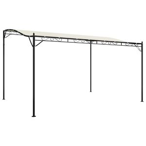 vidaXL Canopy Cream 4x3 m 180 g/m&sup2; Fabric and Steel