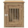 vidaXL Dog Crate Furniture Artisan Oak 55x75x65 cm Engineered Wood