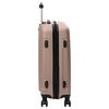 vidaXL Suitcase with Lock 3 pcs Rose Gold 50 x 31 x 78 cm ABS Plastic