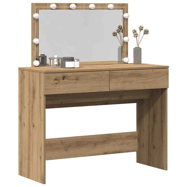 vidaXL Dressing Table Artisan Oak 100 x 40 x 120 cm Engineered Wood