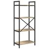 vidaXL Bookshelf Sonoma Oak 56 x 34 x 133.5 cm Engineered Wood