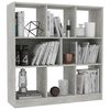 vidaXL Book Cabinet Concrete Grey 97.5x29.5x100 cm Engineered Wood