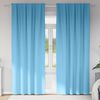 vidaXL Blackout Curtains with Rings 2 pcs Light Blue 245 x 140 cm