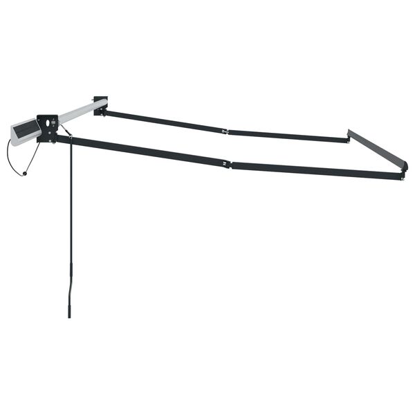 vidaXL Electric Retractable Awning Frame Anthracite 2.5 x 2 m Steel