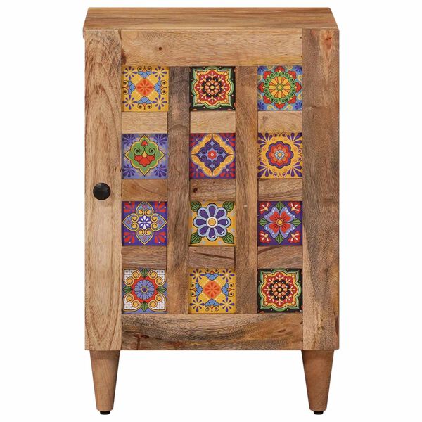 vidaXL Bathroom Cabinet Natural 38 x 33.5 x 58 cm Solid Mango Wood