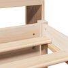 vidaXL Bookcase Bed without Mattress 135x190cm Double Solid Wood Pine