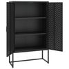vidaXL Highboard Black 80x35x135 cm Steel