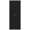 vidaXL Highboard Black Oak 70 x 33.5 x 180 cm Engineered Wood