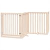 vidaXL Dog Gate with Door Foldable 10 Panels 800 cm Poplar Wood