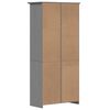 vidaXL Bookcase BODO Grey 80x40x172 cm Solid Wood Pine