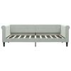 vidaXL Daybed with Mattress Blue Light Grey 90x190 cm Velvet
