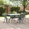 vidaXL Garden Dining Set 5 pcs Green Aluminium