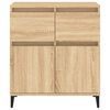 vidaXL Sideboard Sonoma Oak 60x35x70 cm Engineered Wood