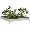 vidaXL Garden Raised Bed 100x100x18.5 cm Galvanised Steel