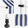 vidaXL Manual Retractable Awning 100 cm Blue and White Stripes