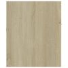 vidaXL 2 Piece Bathroom Furniture Set Sonoma Oak Engineered Wood