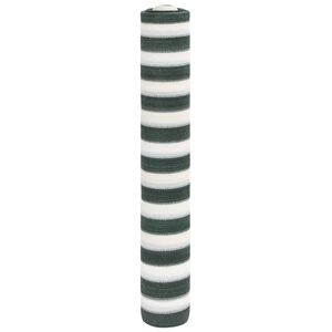 vidaXL Privacy Net Green and White 1.8x50 m HDPE 75 g/m&sup2;